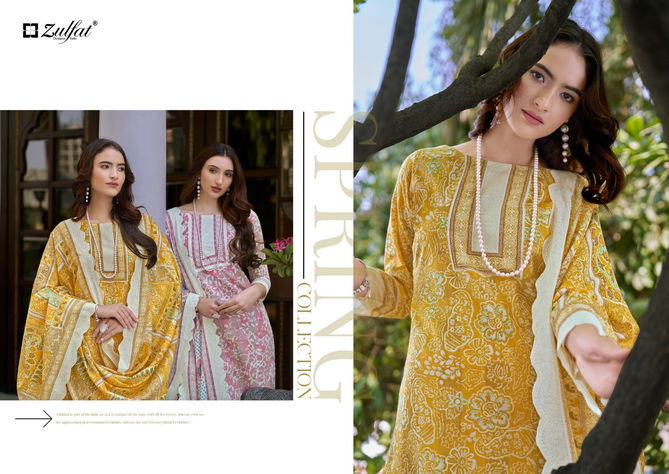 Farhana Vol 7 By Zulfat Pakistani Printed Pure Cotton Dress Material Wholesale Shop In Surat